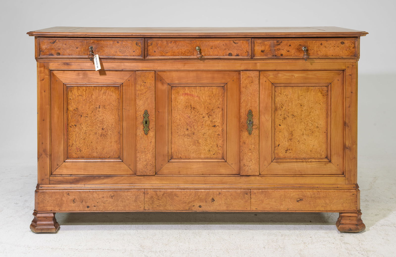 French Burled Three Door Sideboard / Enfilade (1 of 8)