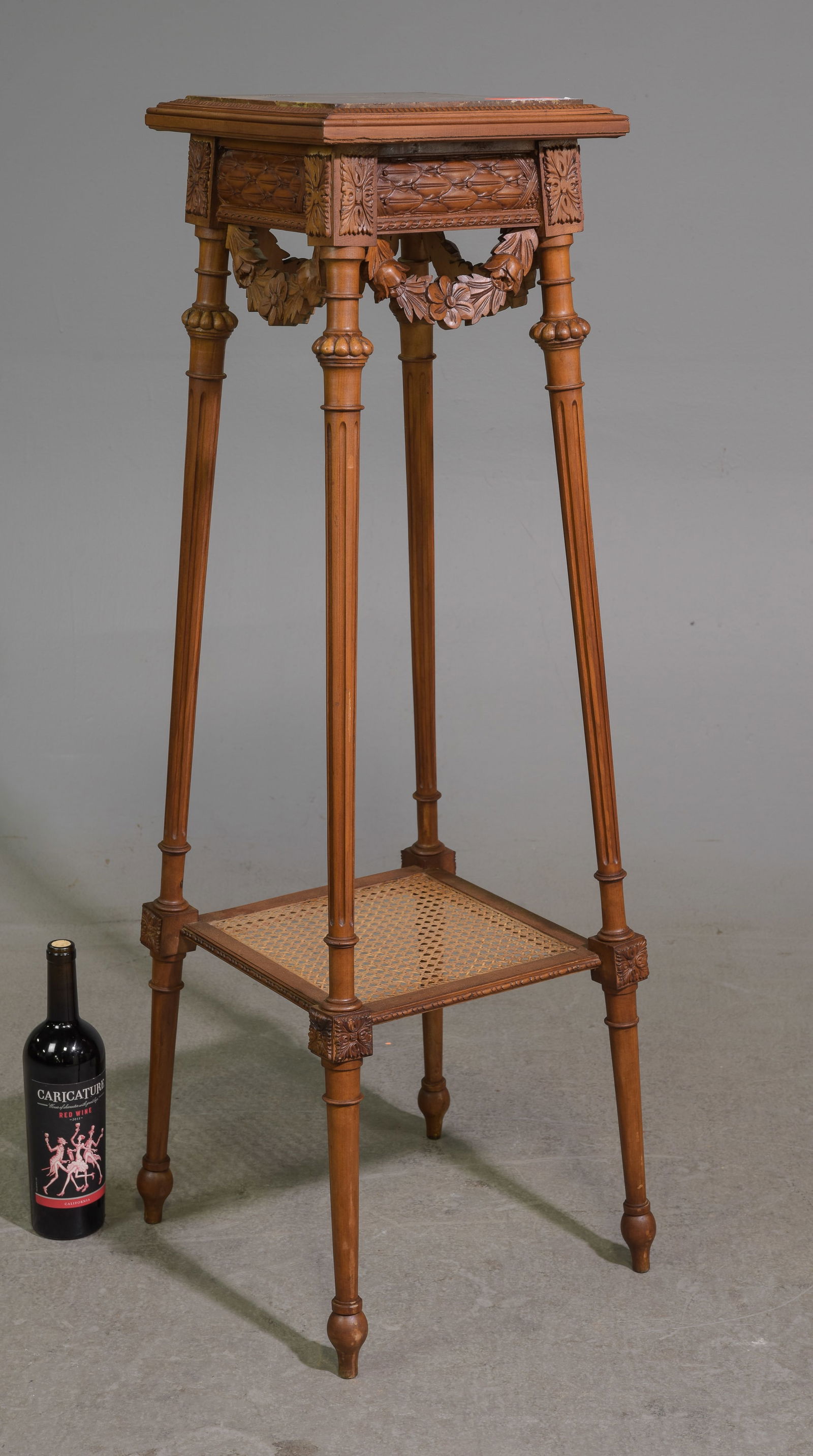 Louis XVI Style Marble Top Plant Stand (1 of 4)