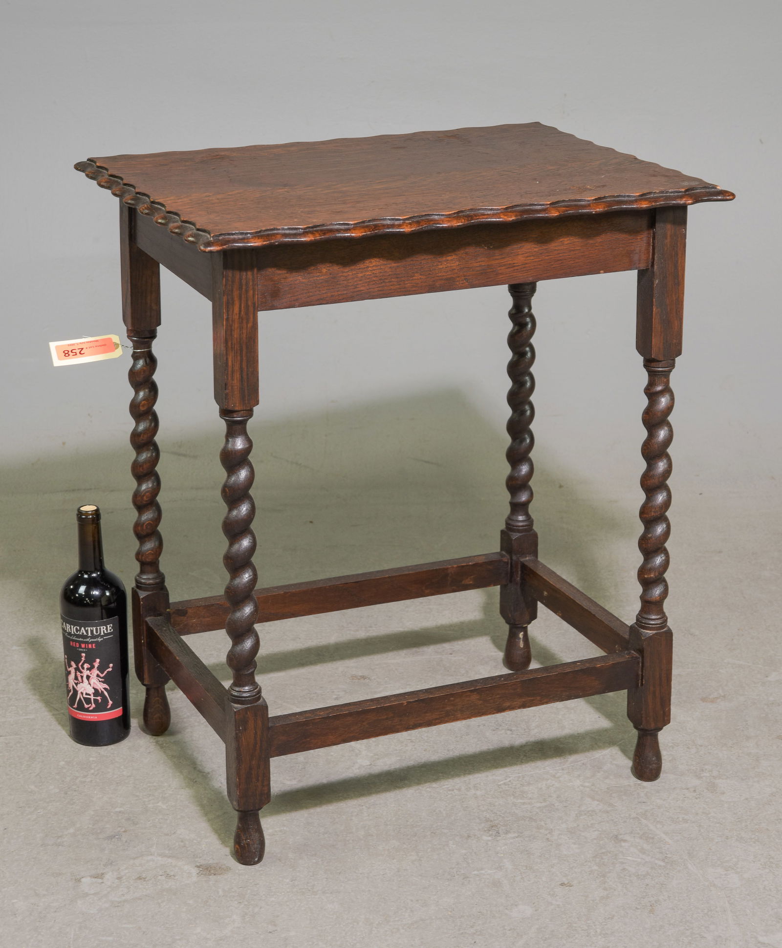 British Oak Barley Twist Occasional Table (1 of 3)