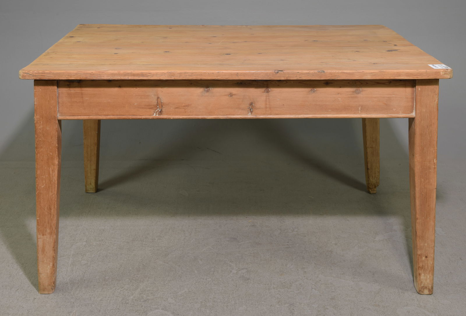 English Pine Rustic Farmhouse Table with Drawer (1 of 6)