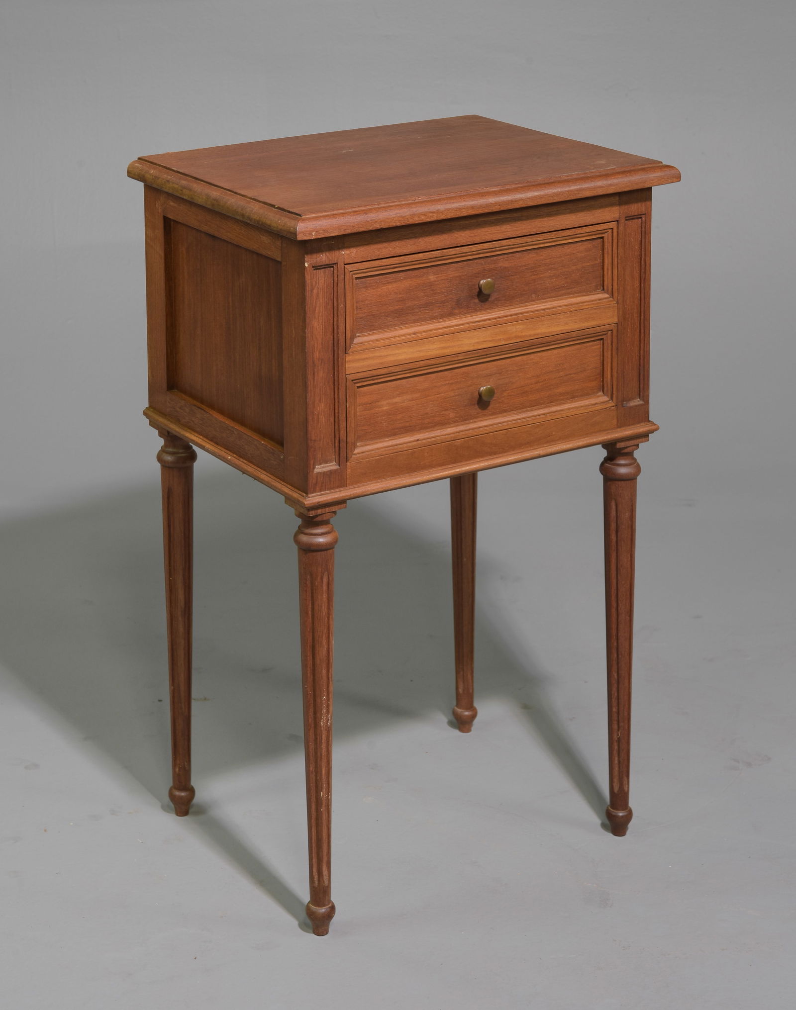 Louis XVI Style Two Drawer Chest / Nightstand (1 of 3)
