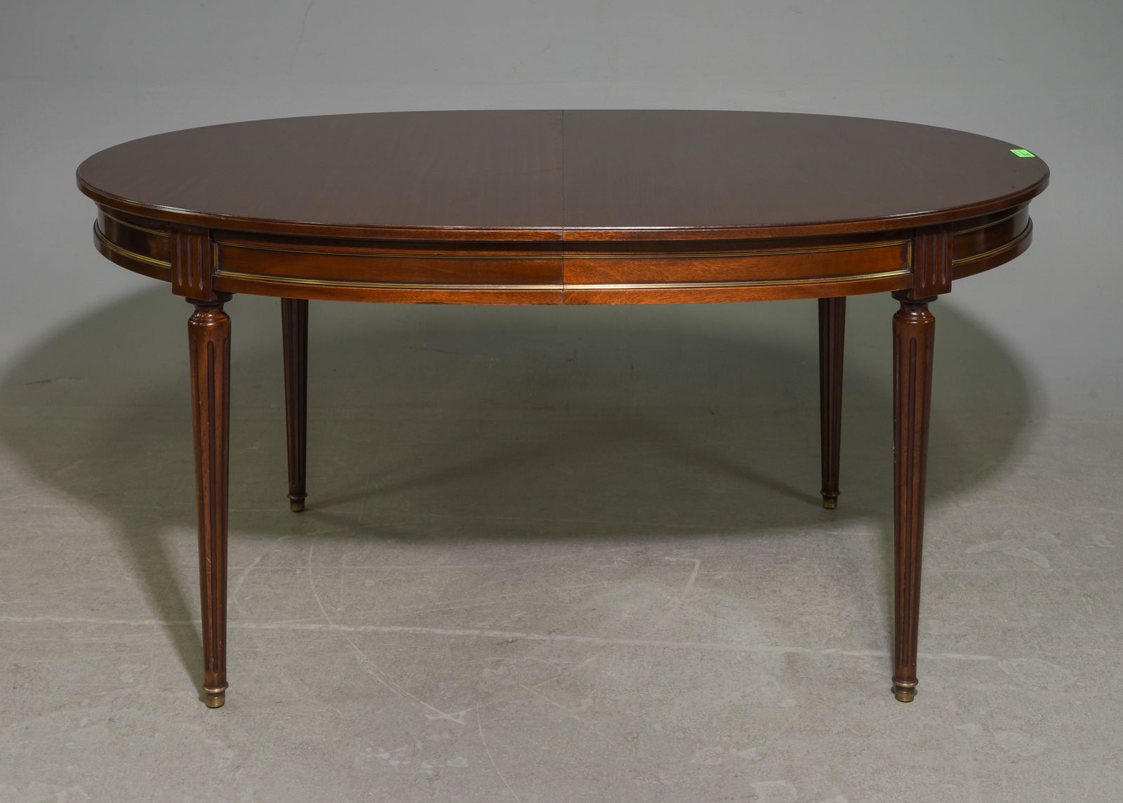 Louis XVI Style Mahogany Oval Dining Table (1 of 6)