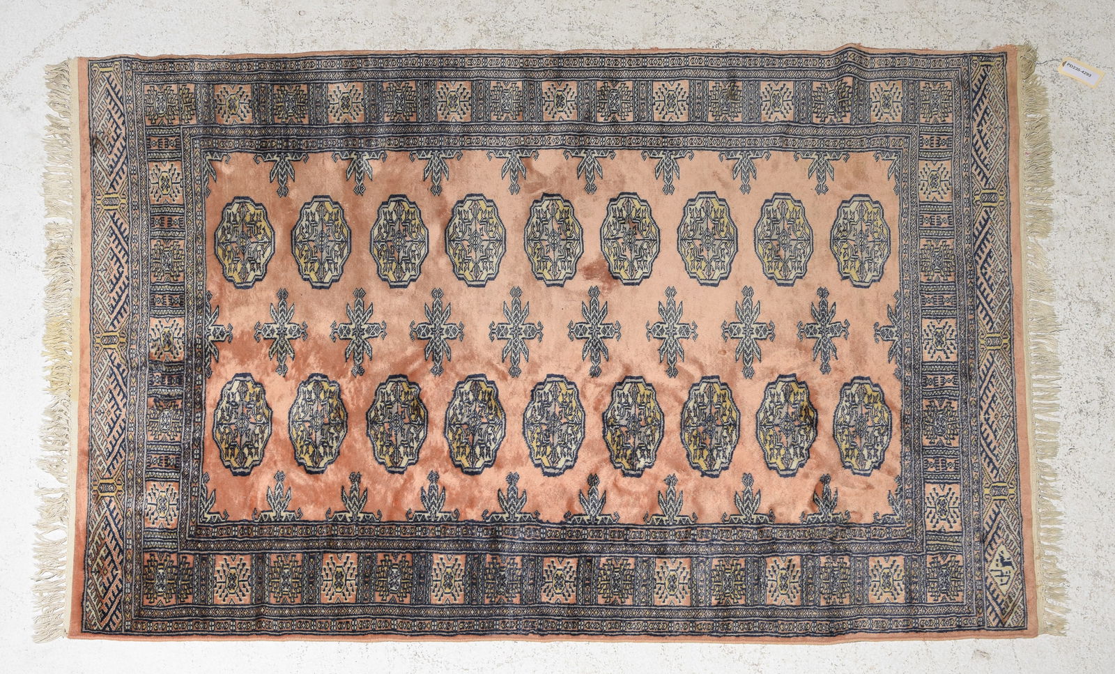 Hand Knotted Wool & Silk Bokhara Rug - 5'7 x 4' (1 of 3)