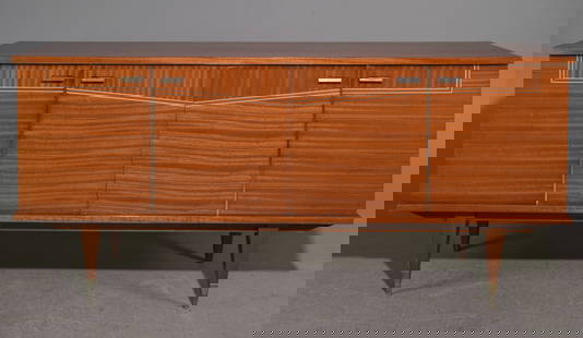 French Modernist / Art Deco Style Sideboard: French Mid Century Modernist / Art Deco Style Sideboard / Enfilade - 37 in tall x 79 x 20