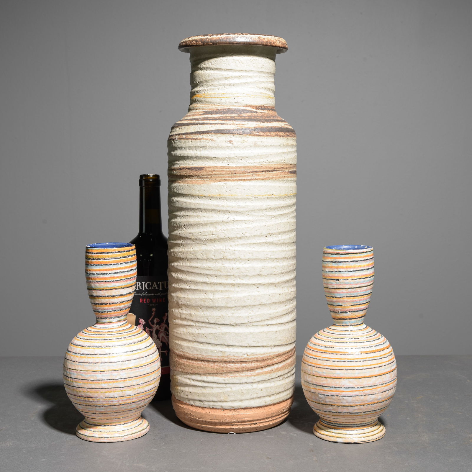 3pcs - Vintage Italian Pottery Vases