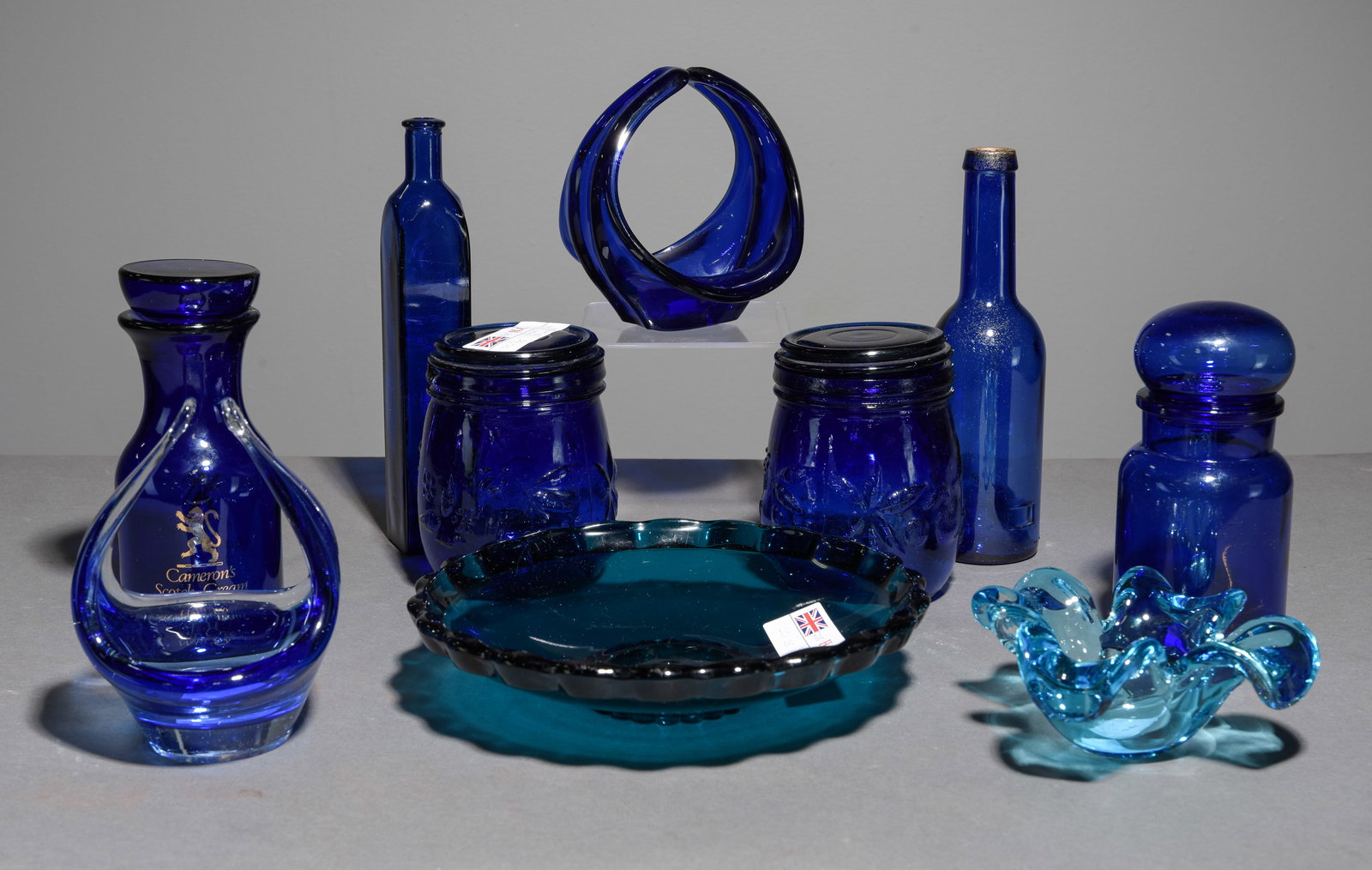 10pcs Assorted Cobalt Blue Glassware & Murano Glass (1 of 6)