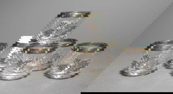 6 Georges Briard Roly Poly Rocks / Whiskey Glasses: 6 Vintage Georges Briard Roly Poly Rocks / Whiskey Glasses - 3.25 in tall x 3.5 inch diameter each