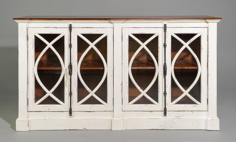 Farmhouse Style Painted Four Door Sideboard