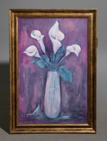 Framed Floral Still Life on Board