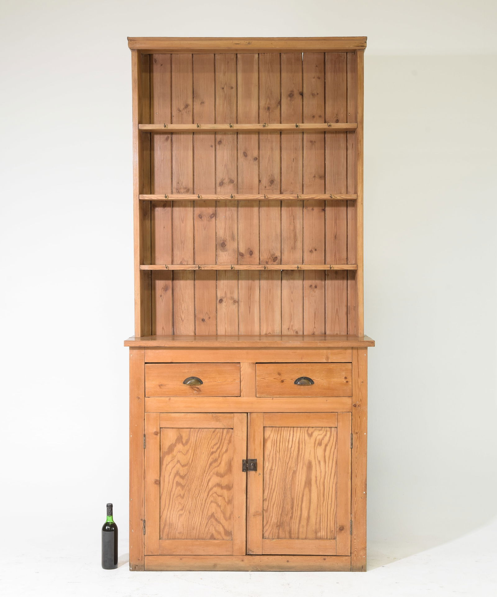 English Pine Tall Dresser / Cupboard c.1940's (1 of 10)