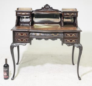 Louis XV Style Leather Top Ladies Writing Table
