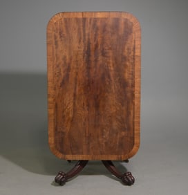 Mahogany Large Tilt Top Paw Foot Table c.1920's
