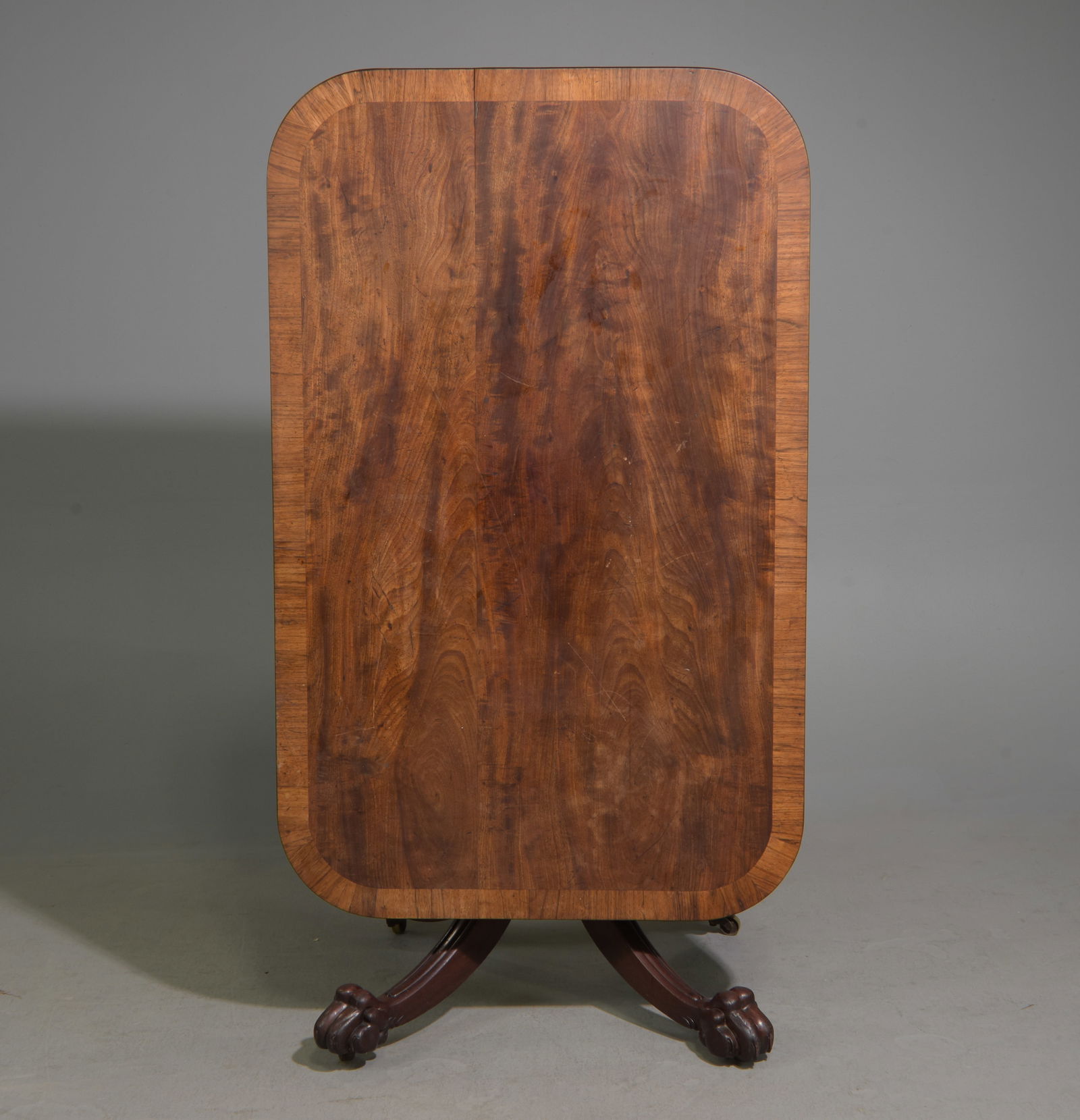 Mahogany Large Tilt Top Paw Foot Table c.1920's (1 of 6)