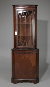 Georgian Style Mahogany Corner Cabinet