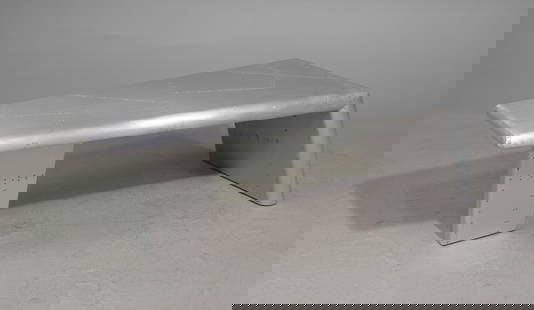 Aviator Style Plane Wing Coffee Table: Aviator Industrial Style Wing Shaped Coffee Table - 18 inches tall x 58 x 24.5