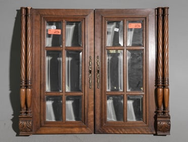 Two French Small Cupboard Doors