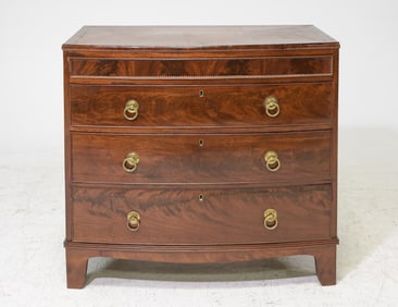 Georgian Style Mahogany Chest c.1890's-1920's