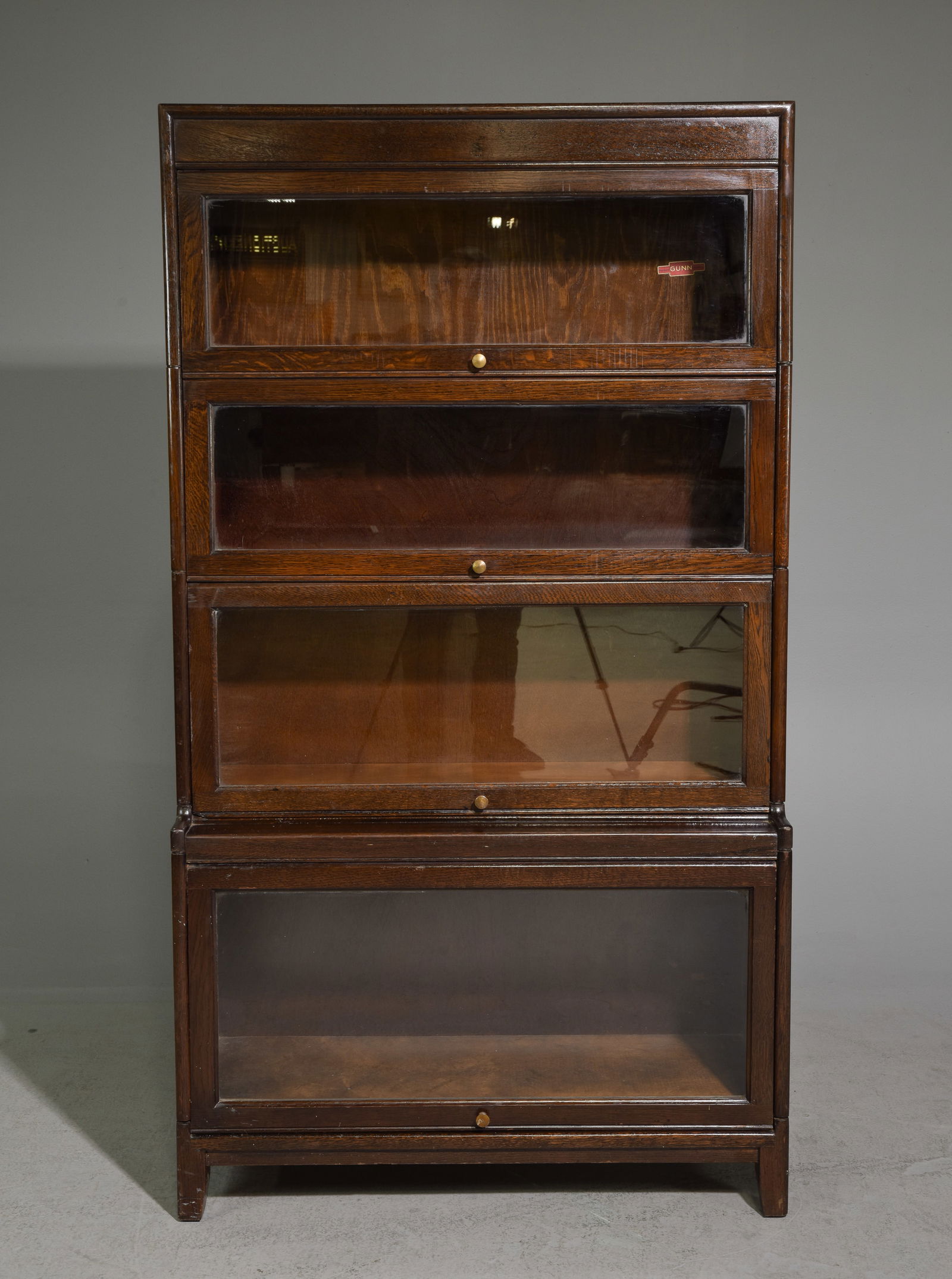 English Oak Four Stack Lawyers Bookcase (1 of 8)