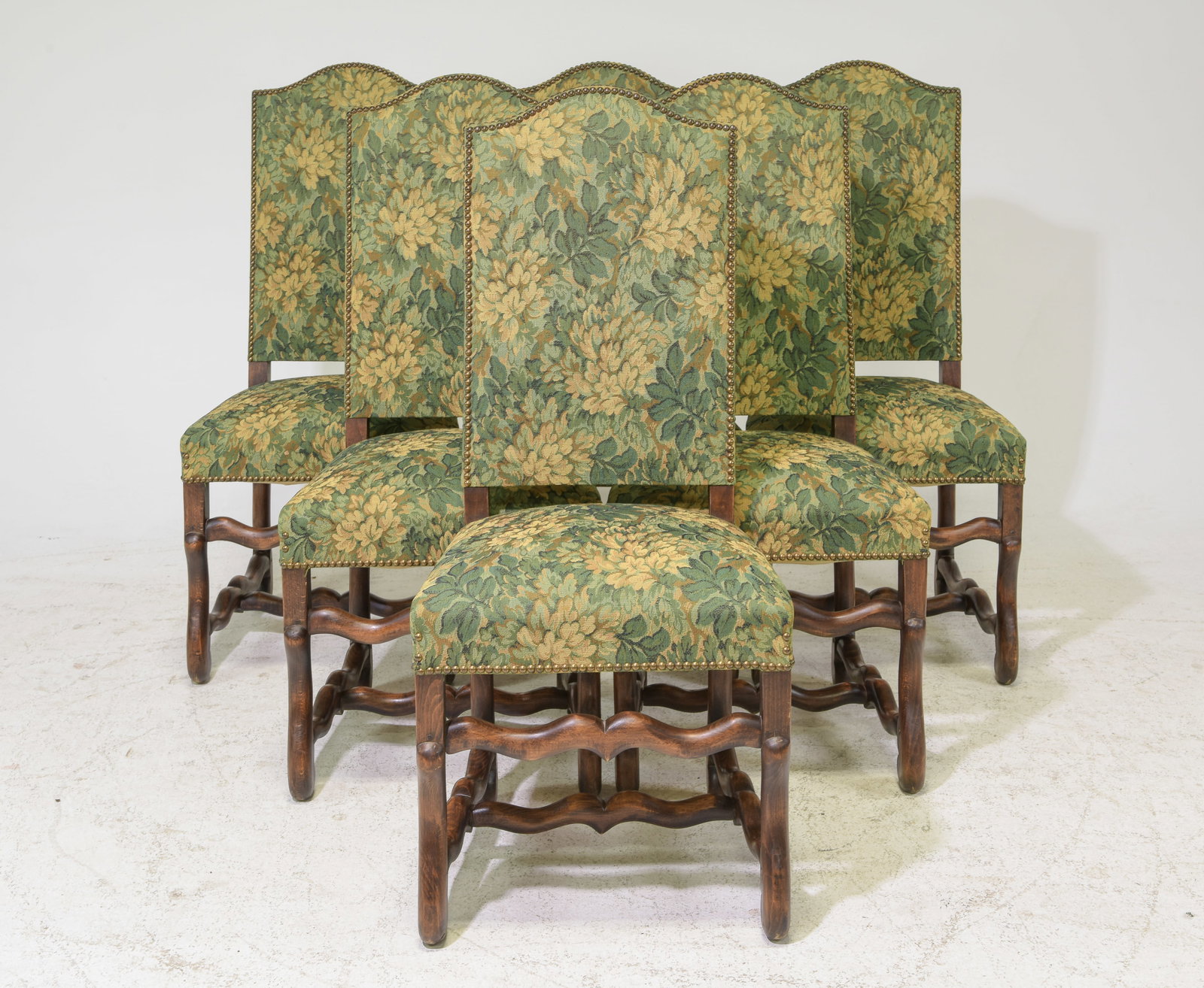 French Set of 6 High Back Mouton Style Chairs (1 of 5)