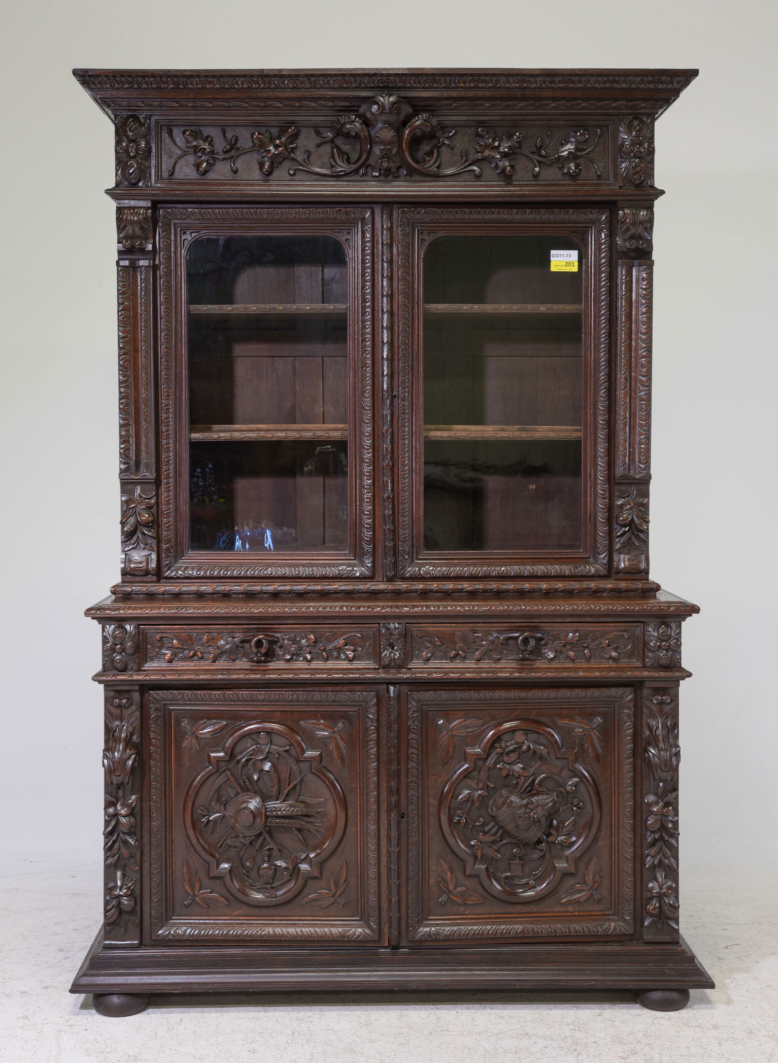Renaissance Style Carved Oak Cupboard #2 (1 of 10)