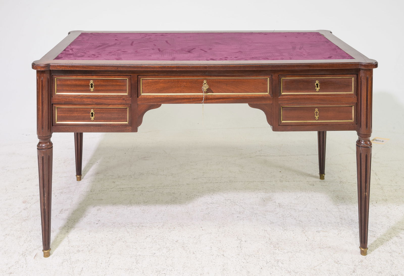 Louis XVI Style Purple Felt Top Desk / Writing Table (1 of 3)