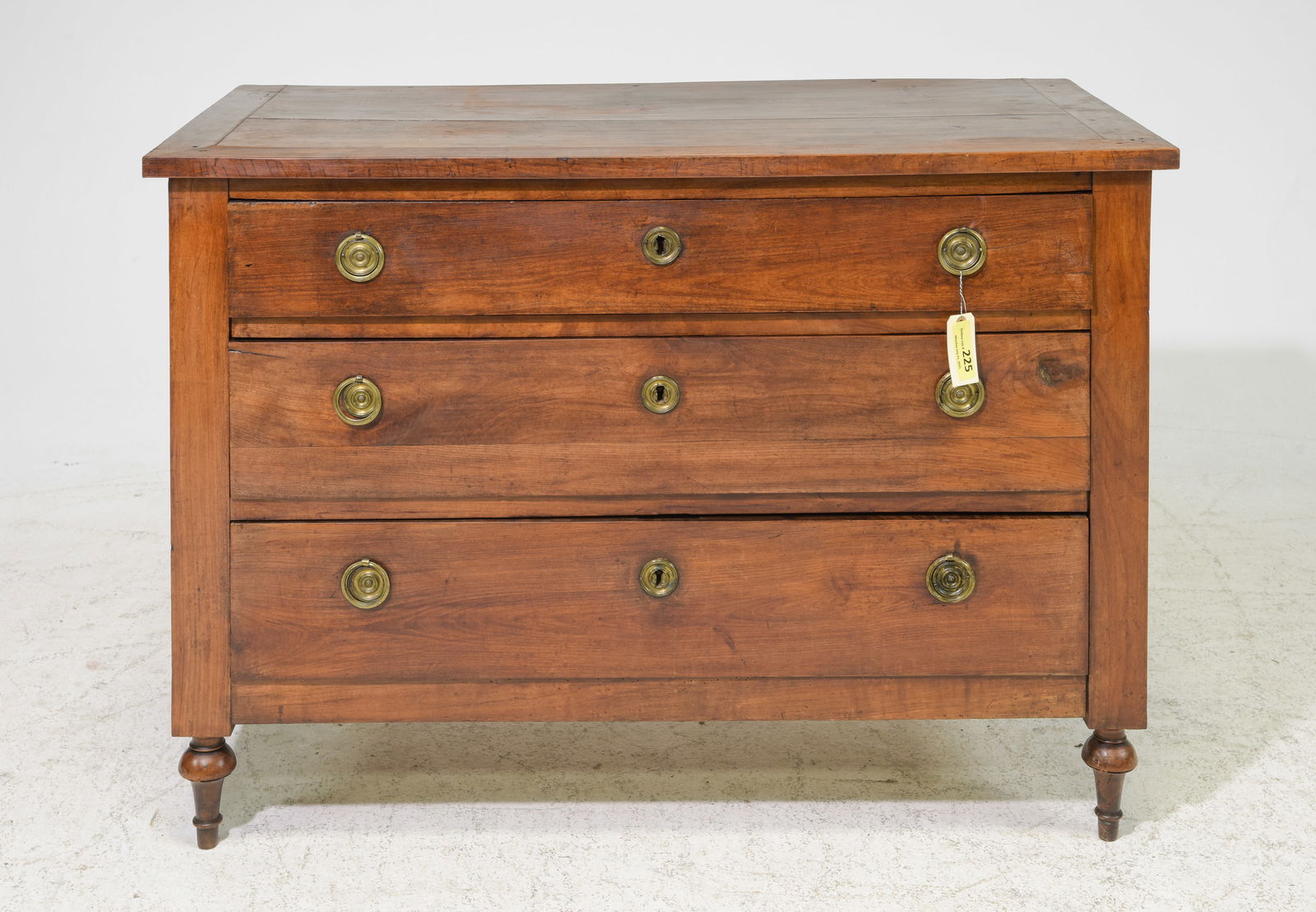 French Three Drawer Walnut Chest c.1890's (1 of 5)