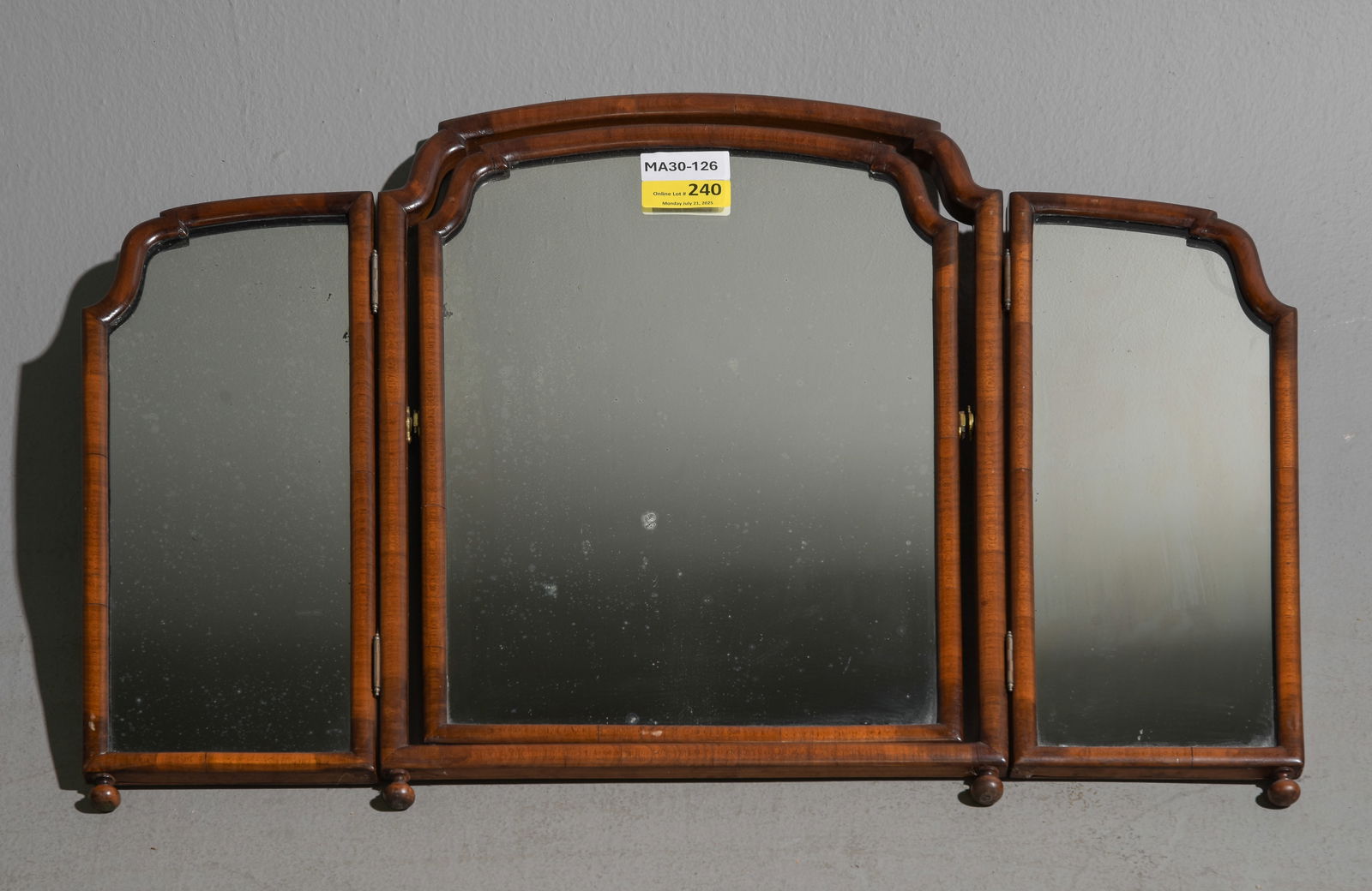 English Walnut Free Standing Shaving Mirror (1 of 5)