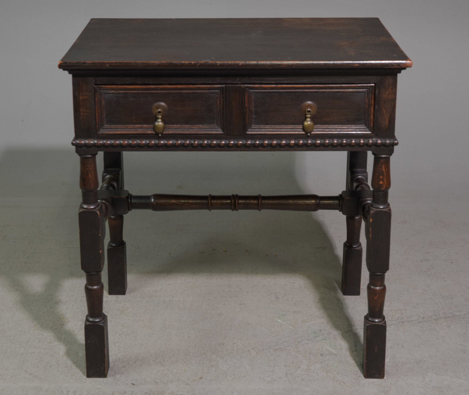 Jacobean Dark Oak Single Drawer Hall Table (1 of 5)