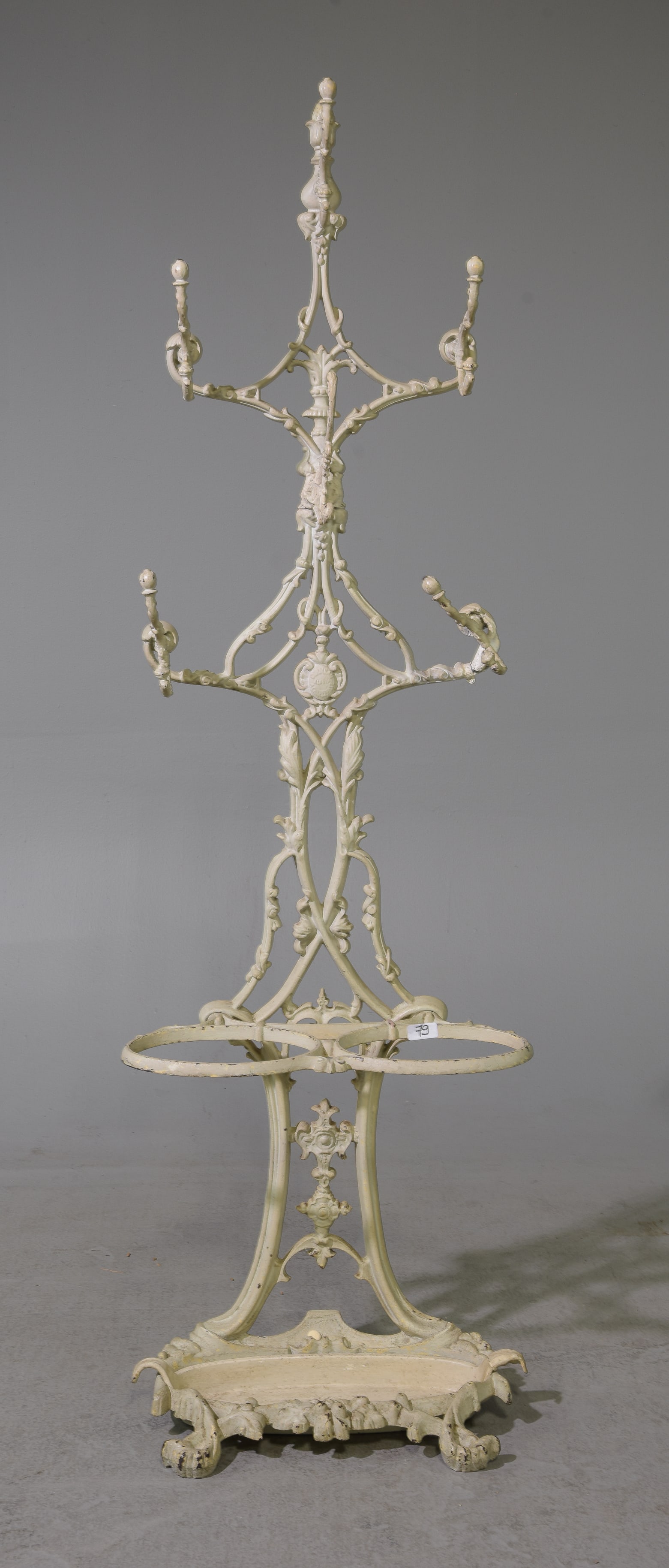 French Painted Iron Hall Tree (1 of 4)