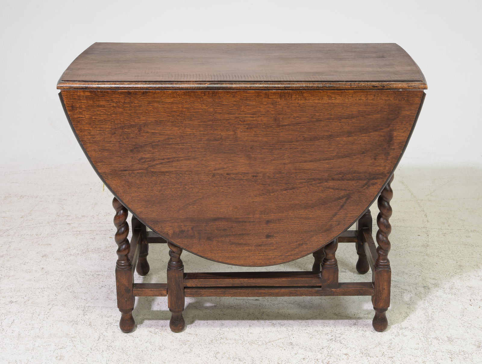 British Oak Barley Twist Drop Leaf Table #1 (1 of 5)