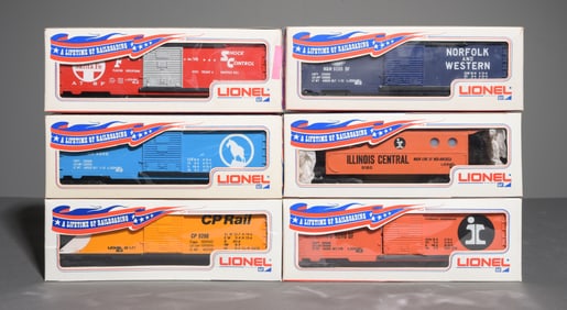 6 Lionel Train Cars in Original Boxes #1
