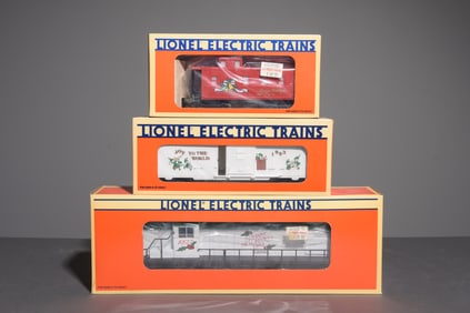 3 Lionel Train Cars in Original Boxes