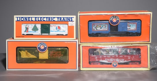 4 Lionel Holiday Train Cars in Original Boxes #3