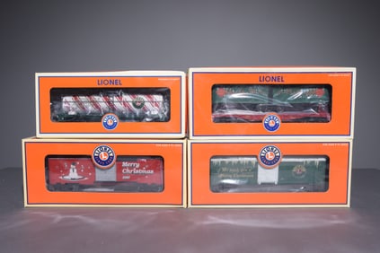 4 Lionel Holiday Train Cars in Original Boxes #4
