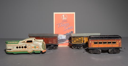 4pcs - Boxcar, Passenger Car, Cattle Car, Etc.