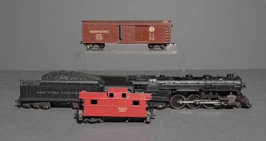 4pcs - Lionel Steam Engine, Box Car, Etc.