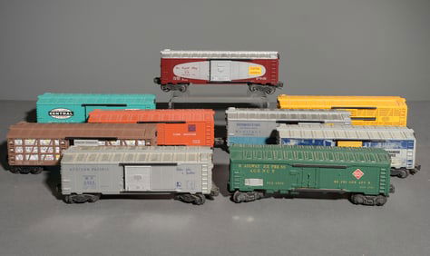 9 Assorted Lionel Box Cars