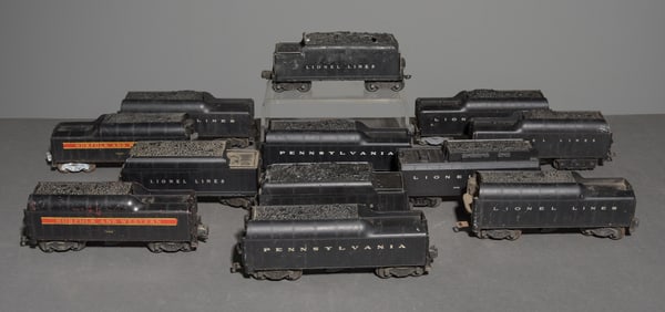 12 Lionel Lines & Norfolk and Western Tender Cars