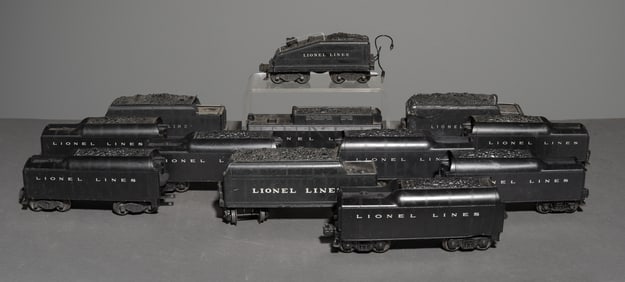 12 Lionel Lines Coal Tender Cars