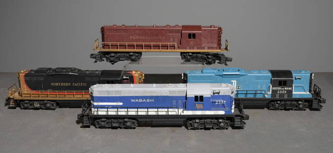 4pcs - Lionel GP7 and GP9 Diesel Locomotives