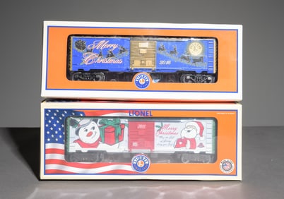 Lionel Christmas Boxcars