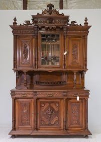Renaissance Style Carved Double Buffet