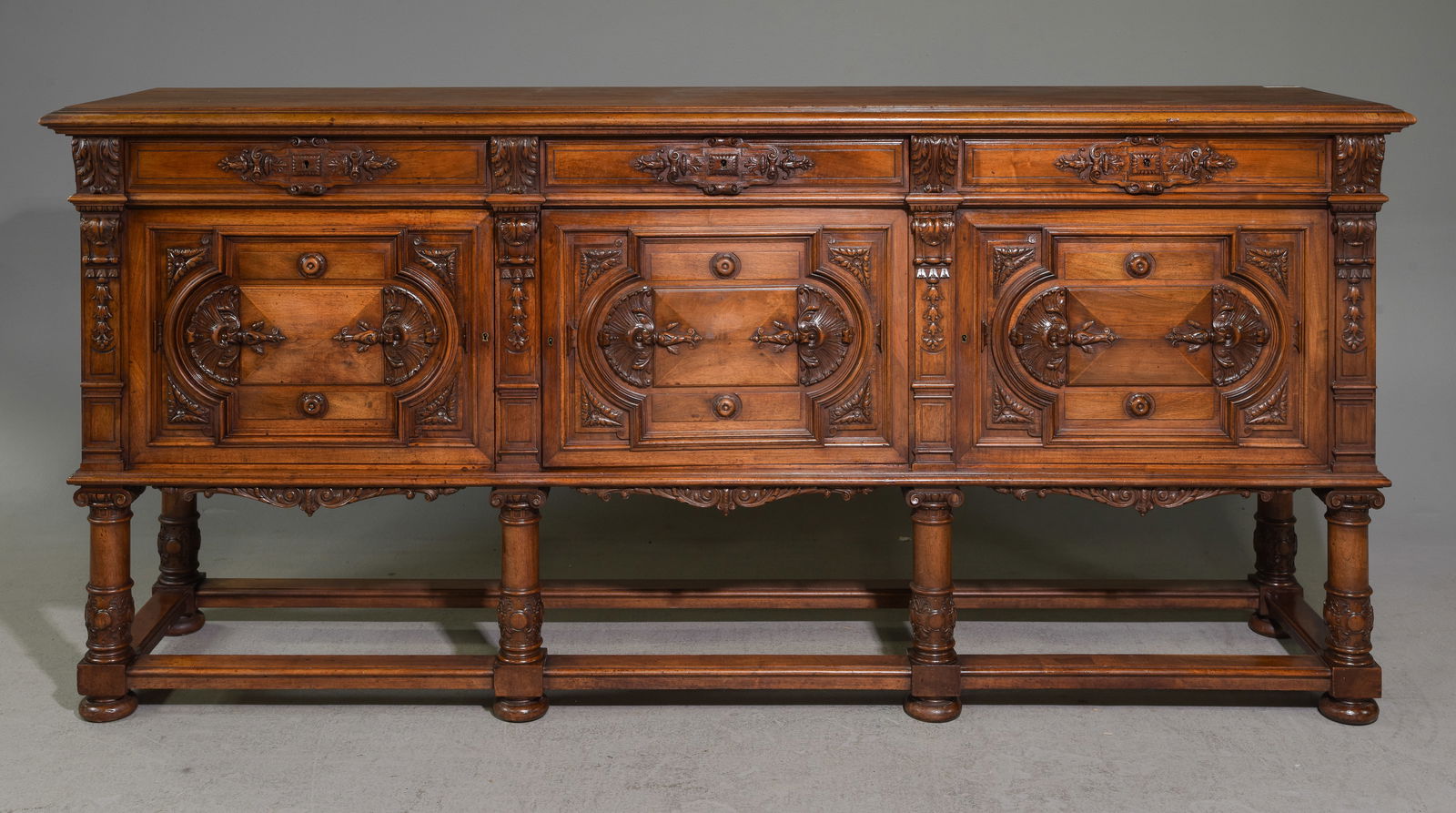 Renaissance Style Carved Sideboard (1 of 8)