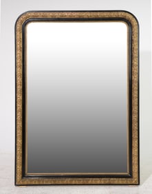 Louis Philippe Style Black & Gold Framed
