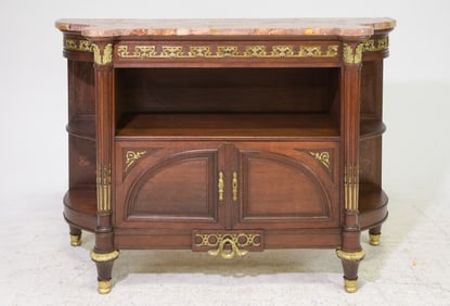 Louis XVI Style Marble Top Sever / Buffet