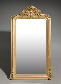 Louis XV Style Gold Framed Mirror #1