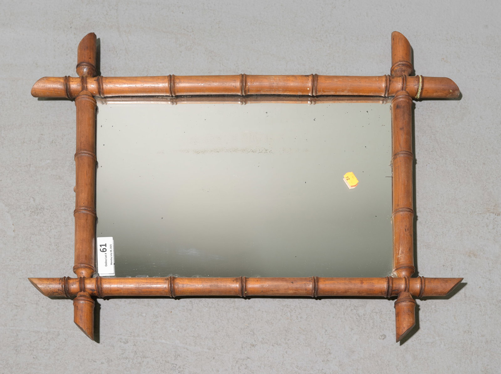 French Faux Bamboo Framed Mirror #1 (1 of 3)