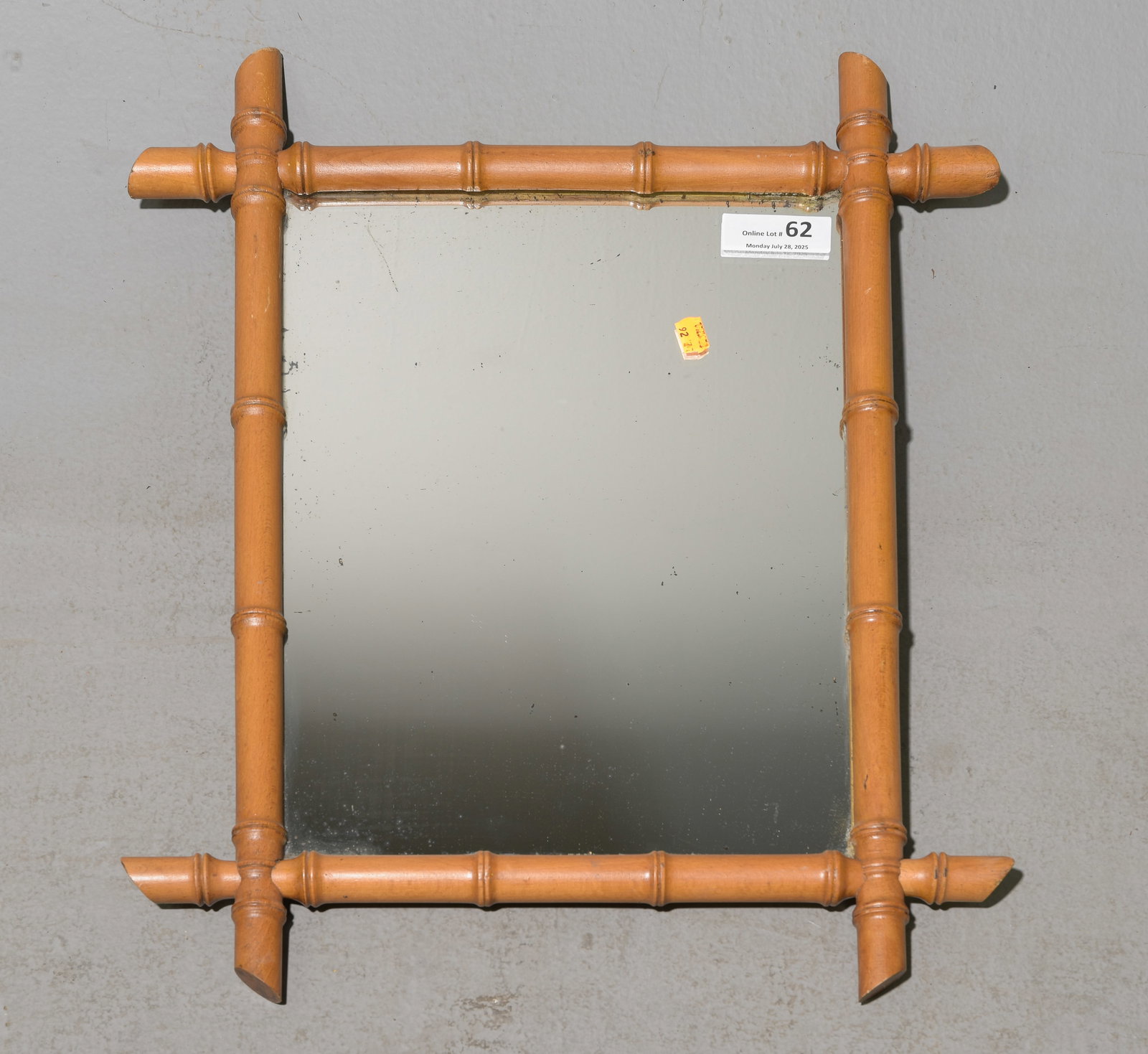 French Faux Bamboo Framed Mirror #2 (1 of 3)