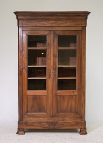 Louis Philippe Style Double Door Bookcase