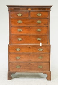 English Mahogany Chest On Chest